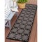World Rug Gallery Transitional Geometric Textured Flat Weave Indoor/Outdoor Area Rug 2' x 7' Black 119BLACK2X7 - alternate 4